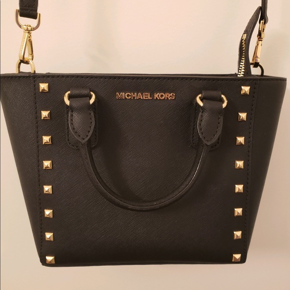 Michael Kors Black Stud Bag - Picture 2 of 7